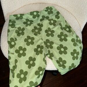Green floral bikers